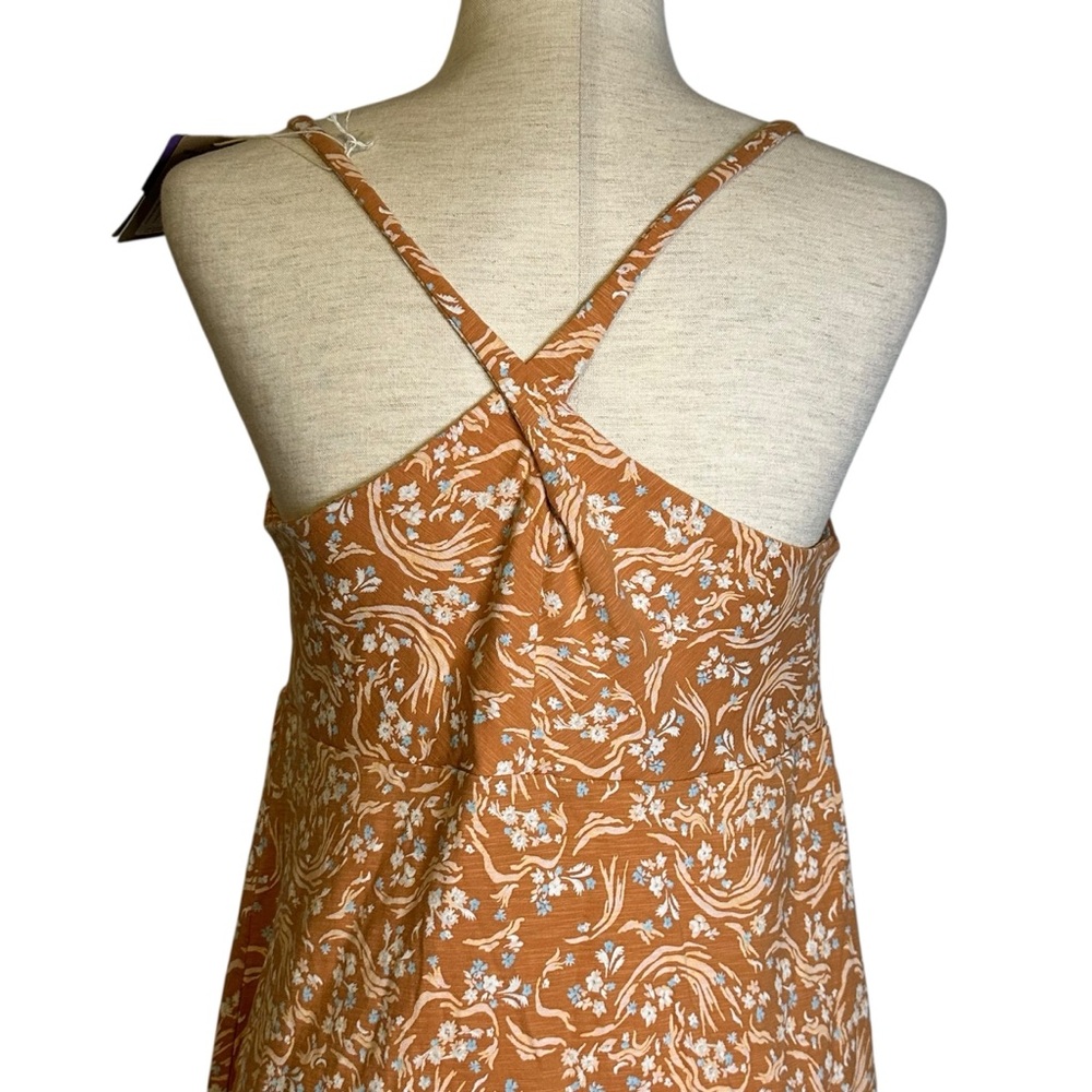 Patagonia Amber Dawn Dress Hillside‎ Trails Toasted Peach Sundress NWT Large - Picture 7 of 13